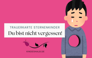 Trauerkarte für Sternenkinder