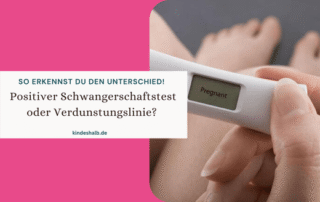 Positiver Schwangerschaftstest - Verdunstungslinie