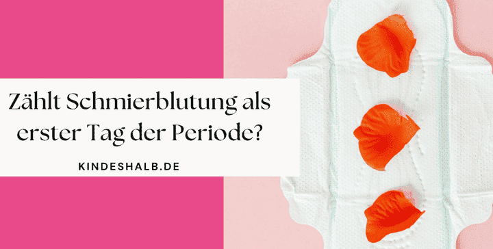 Schmierblutung vs. erster Tag der Periode - Visuelle Darstellung