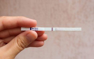 negative pregnancy test. One line on the test